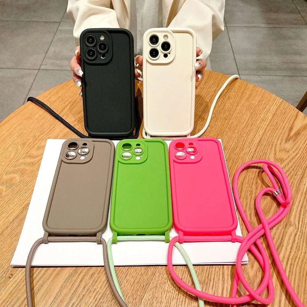Crossbody Phone Case with Adjustable Strap for iPhone
