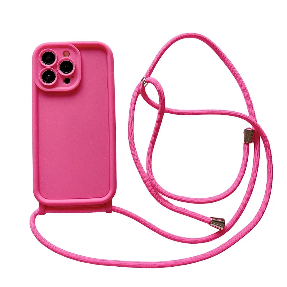 Crossbody Phone Case with Adjustable Strap for iPhone