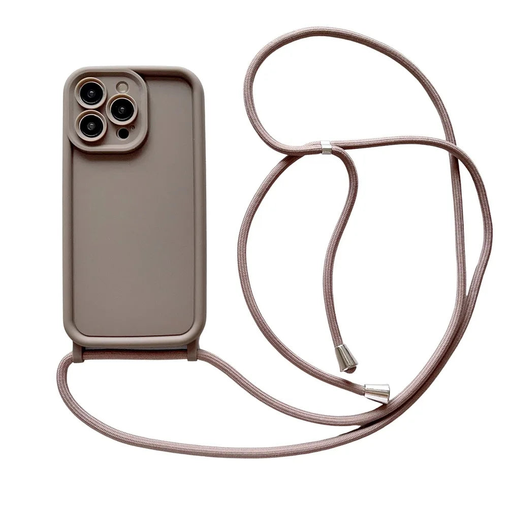 Crossbody Phone Case with Adjustable Strap for iPhone