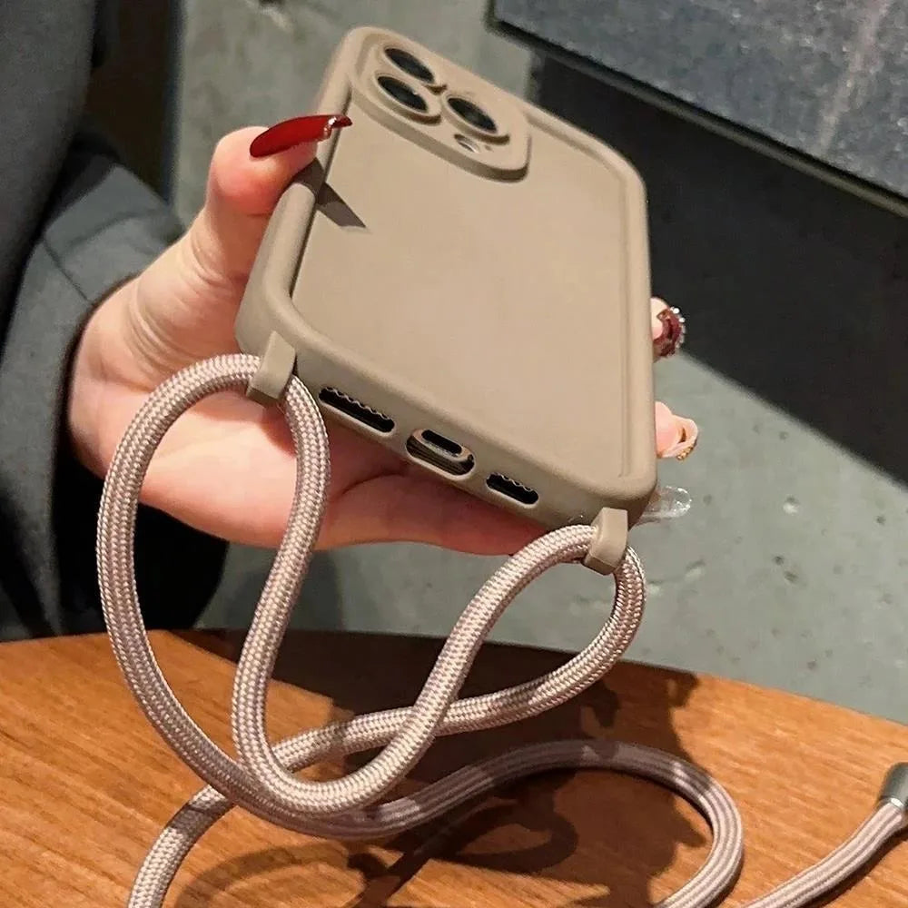 Crossbody Phone Case with Adjustable Strap for iPhone